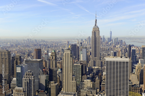 Skyscrapers and concrete jungle of Manhattan  New York