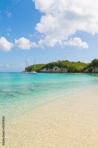 Stunning view of tropical beach, vivid colors