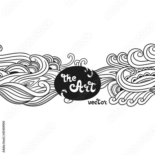 Vector ornament doodle seamless pattern 