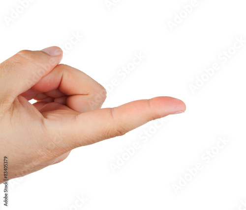 Hand with index finger