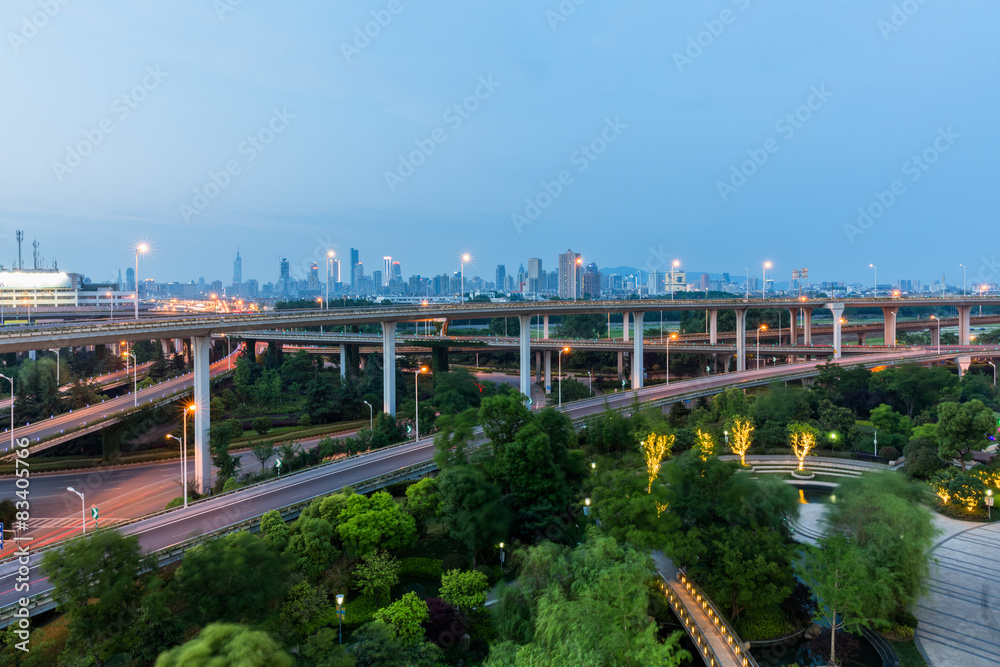 Fototapeta premium overpass at night