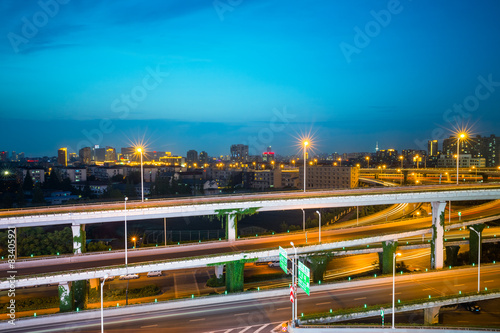 overpass at night