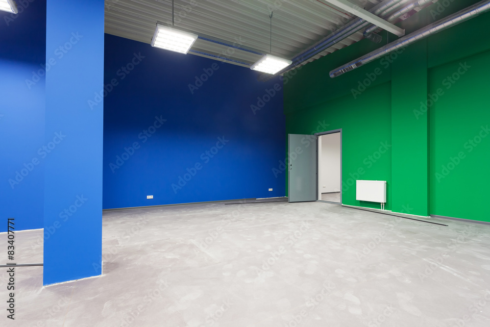 Unfinished building interior
