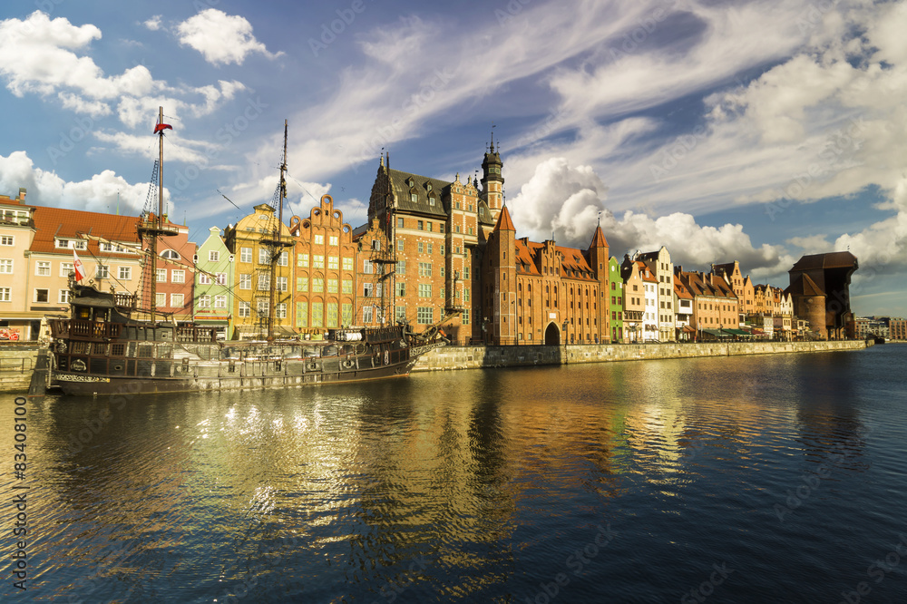 Obraz premium Cityscape of Gdansk in Poland 