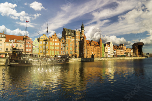 Cityscape of Gdansk in Poland 