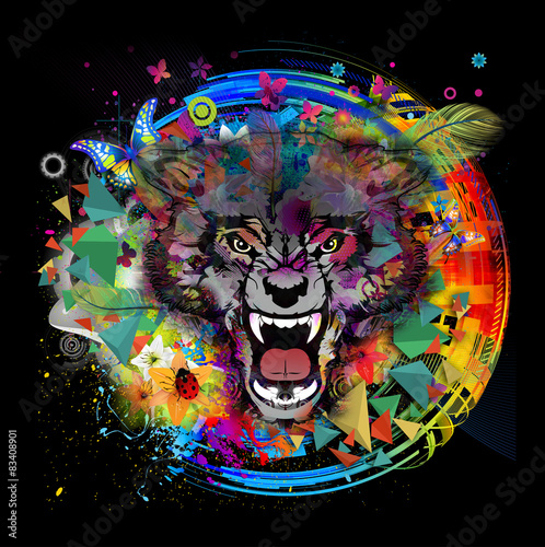 дикий ярый волк