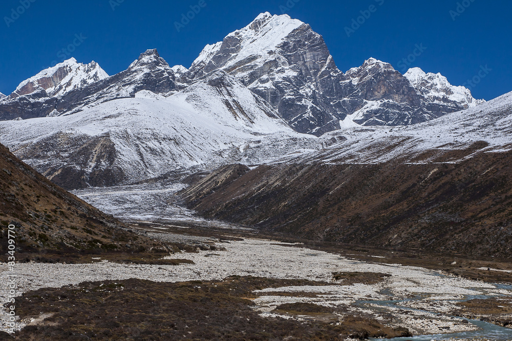 view of the Himalayas (Awi Peak) from Pheriche