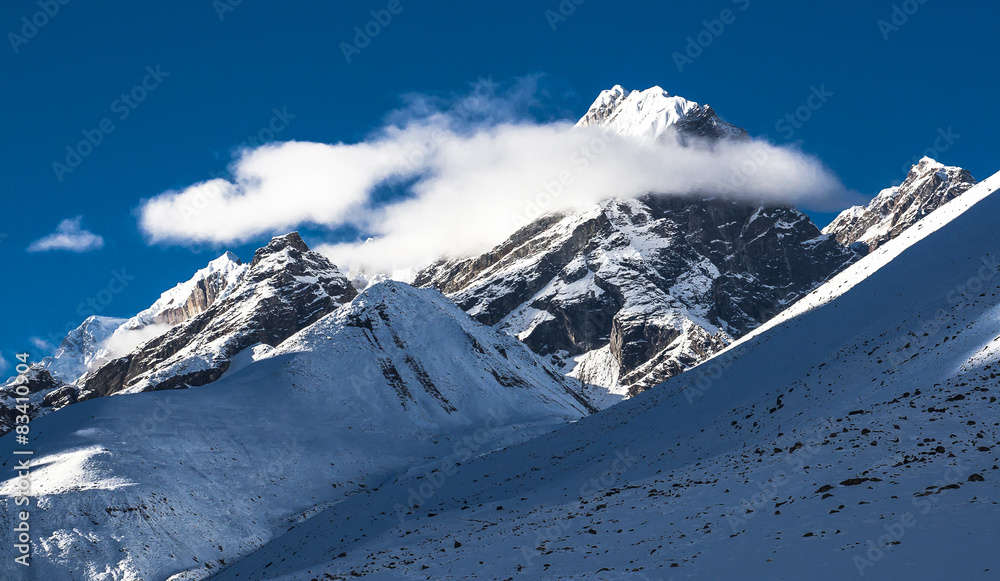 view of the Awi Peak from Dingboche