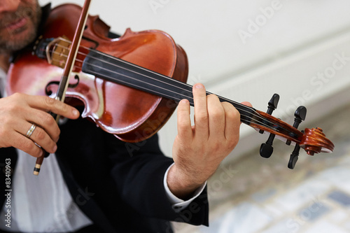 Men Violinist Playing Classical Violin