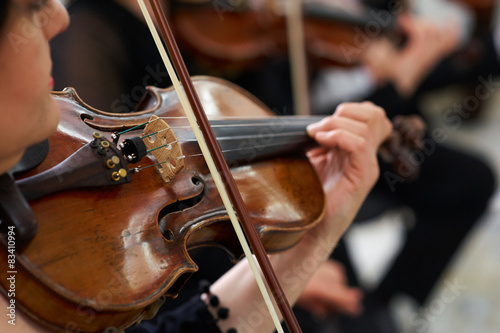 Women Violinist Playing Classical Violin