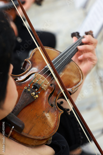 Women Violinist Playing Classical Violin