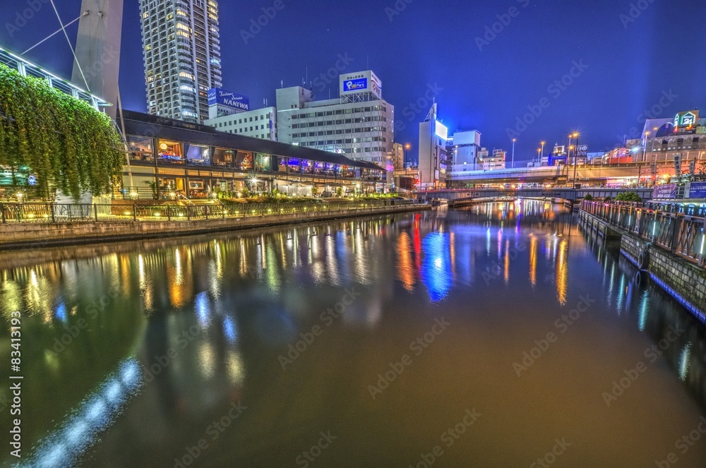 Naklejka premium 街の風景/HDR