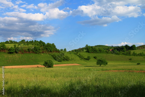 Spring landscape near the Sarajevo , Bosnia and Herzegovina