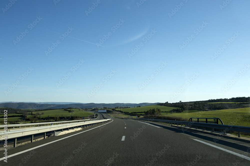 Fototapeta premium autoroute A75 millau