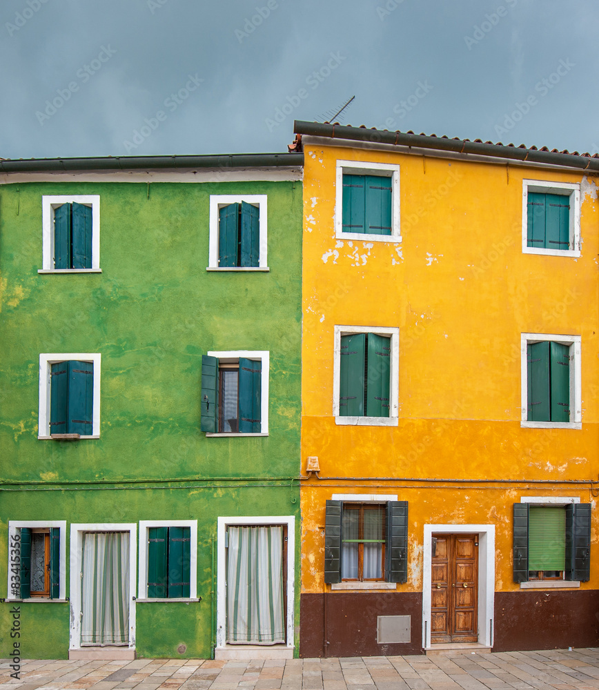 Colorful houses of Burano, Venice, Italy