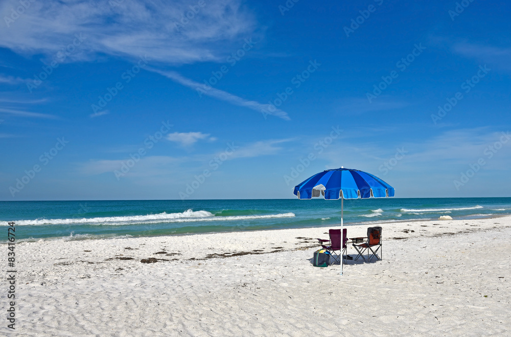 Beach Chairs with Umbrella