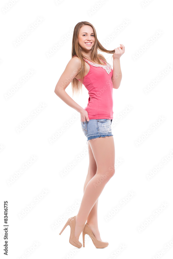 Sexy young blond woman