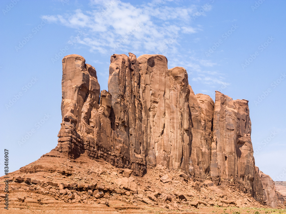 Camel Butte is a giant sandstone formation in the Monument valle Camel Butte is a giant sandstone formation in the Monument valle