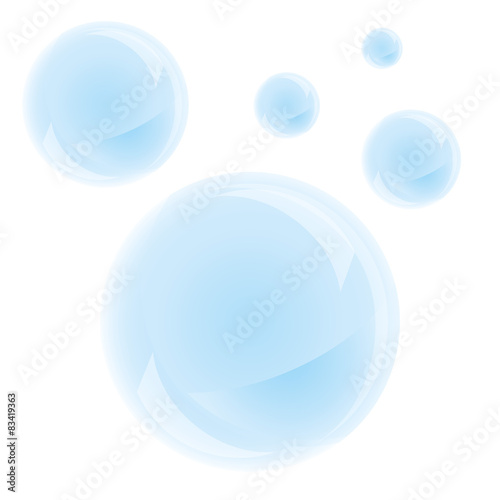 Bubbles on a white background vector