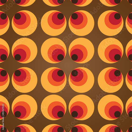 70's pattern. Vector art.