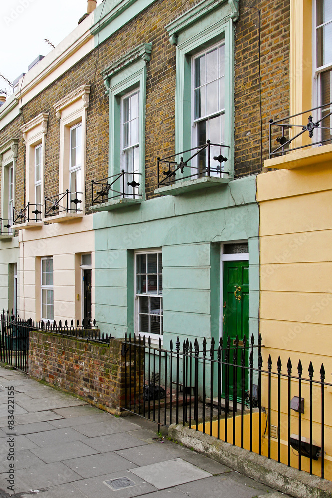 Naklejka premium Colour houses
