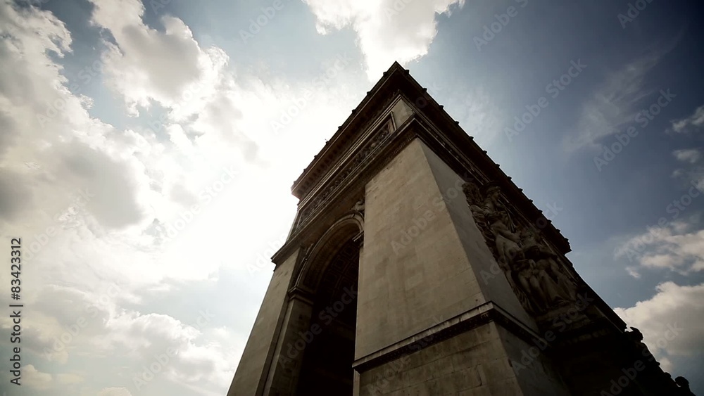 Triumphal Arch in Paris in France Triumphal Arch in Paris in France