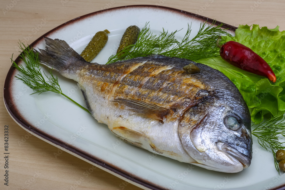 Grilled dorado