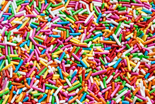 Sugar sprinkle dots, decoration for cake and bekery