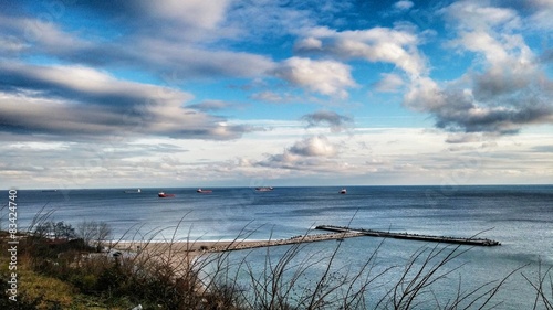 Unreal beauty of the sea landscape