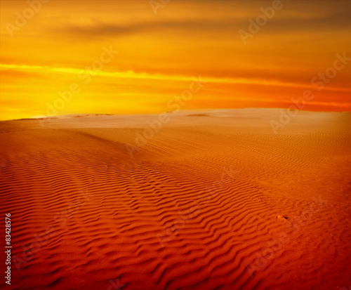 sand desert sunset