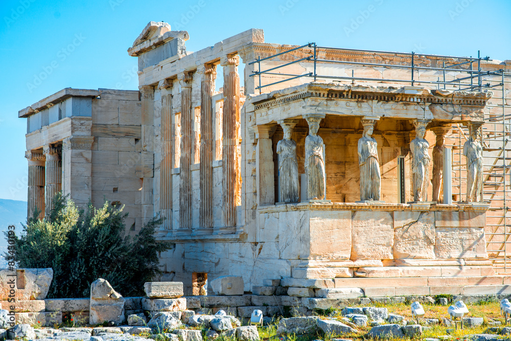 Erechtheum temple in Acropolis