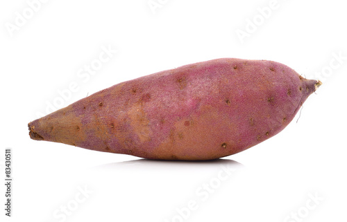 sweet potato on the white background