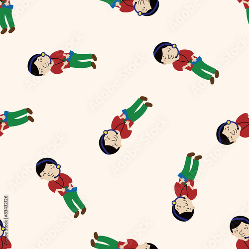 Director , cartoon seamless pattern background