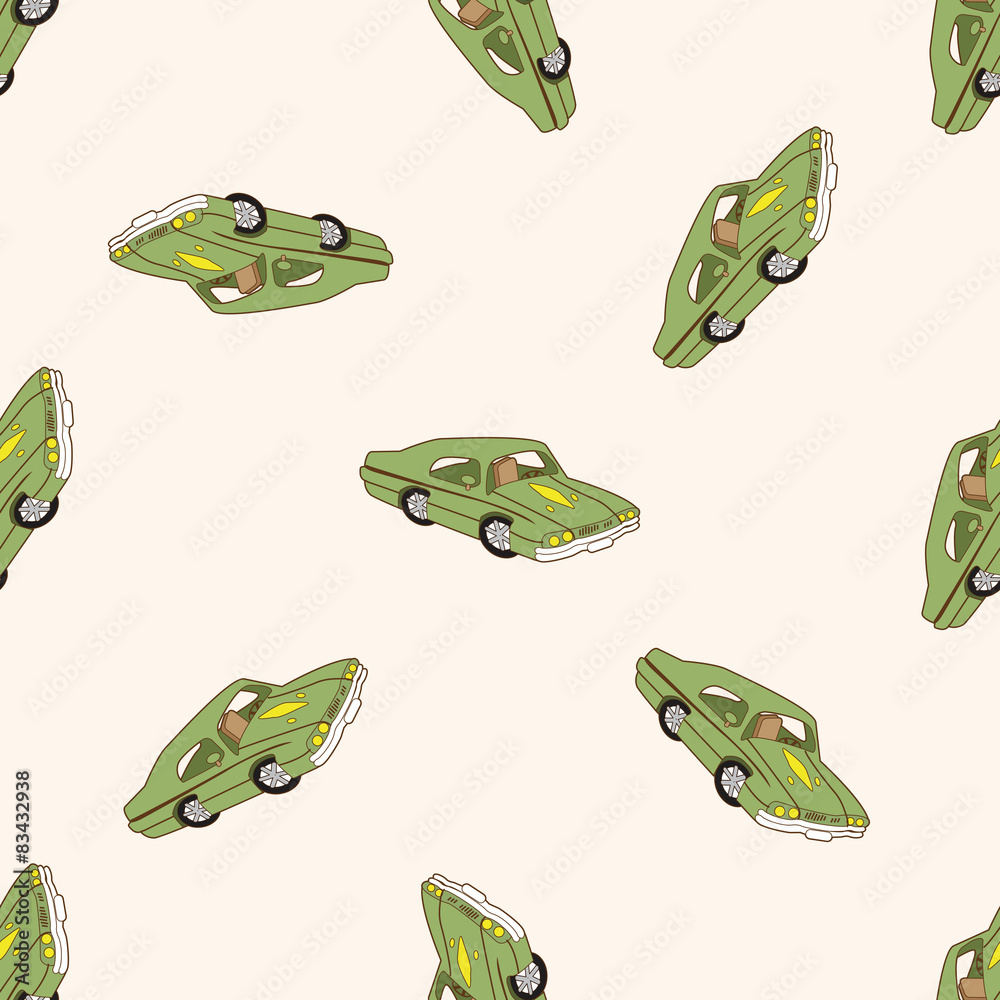 Fototapeta premium transportation car , cartoon seamless pattern background
