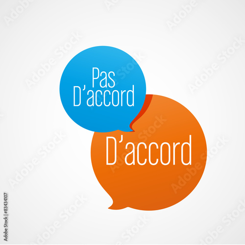"pas d'accord" et "d'accord"