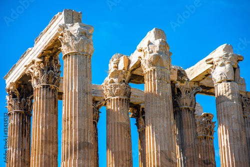 Fotografie Corinthian columns of Zeus temple in Greece