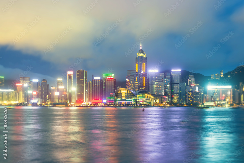 Fototapeta premium Hong Kong Island view from Kowloon.