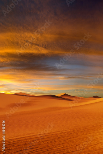 sunset desert 