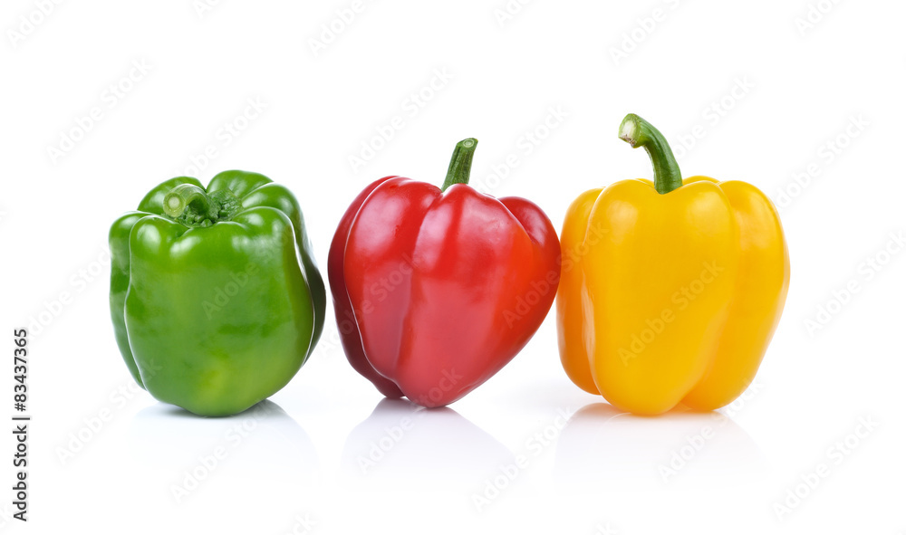 Bell pepper isolated on white background Bell pepper isolated on white background