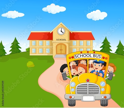 Little kids are going to home