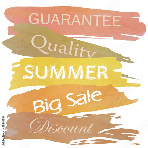 pink yellow brown orange hot advertising logo on summer midyear photo