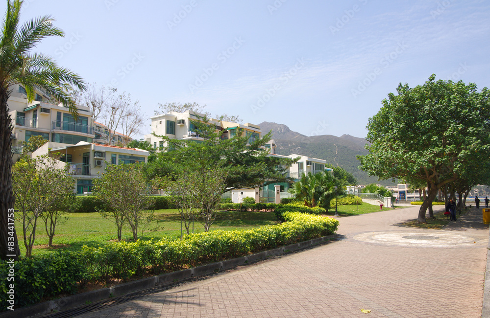 Apartment blocks in Lantau Island