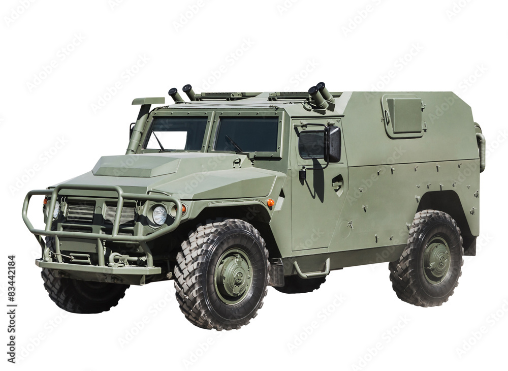 Armored Car isolated on a white background