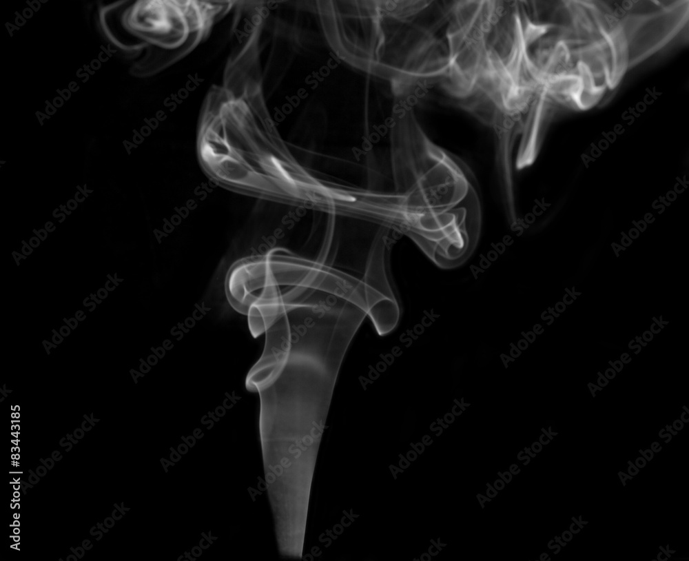 Smoke on Black background Smoke on Black background