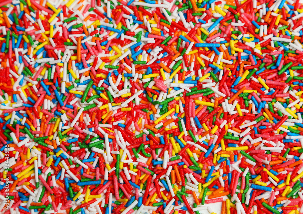Colorful sprinkles background Colorful sprinkles background