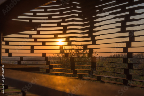 Sunset see-through church Borgloon