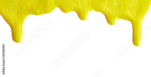 Blot of yellow nail polish