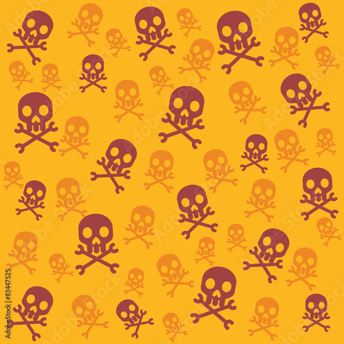 Vector skull background