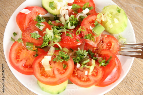 Tomatensalat mit Gurke © maho