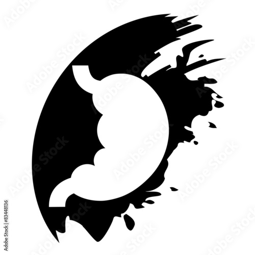 Human organ. Stomach. Vector icon isolated